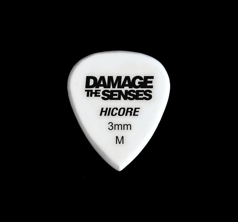 Acrylic Pick - Hi Core 3mm (White) Damage The Senses