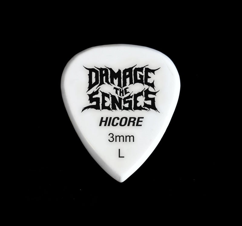 Acrylic Pick - Hi Core 3mm (White) Damage The Senses