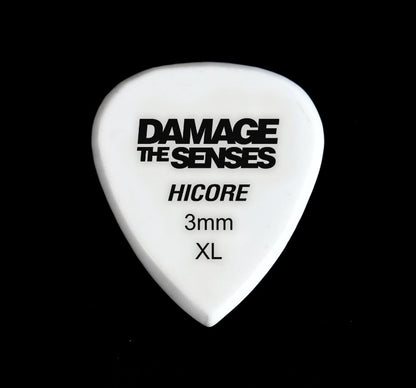 Acrylic Pick - Hi Core 3mm (White) Damage The Senses