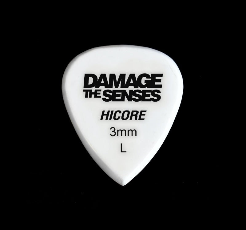 Acrylic Pick - Hi Core 3mm (White) Damage The Senses