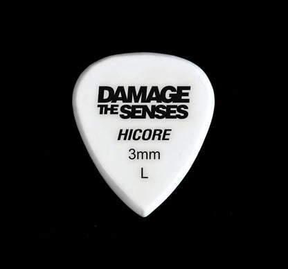 Acrylic Pick - Hi Core 3mm (White) Damage The Senses