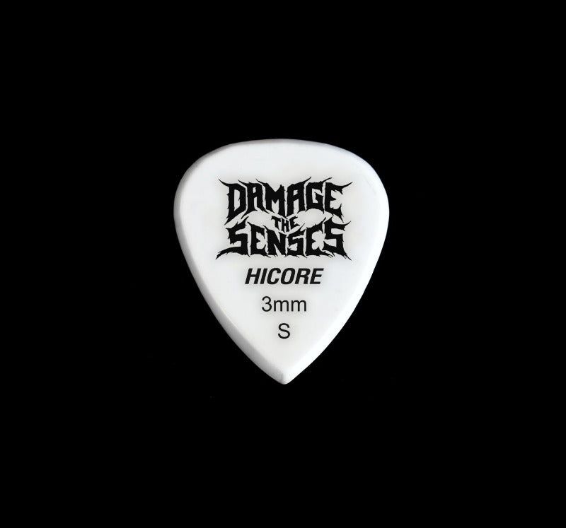 Acrylic Pick - Hi Core 3mm (White) Damage The Senses