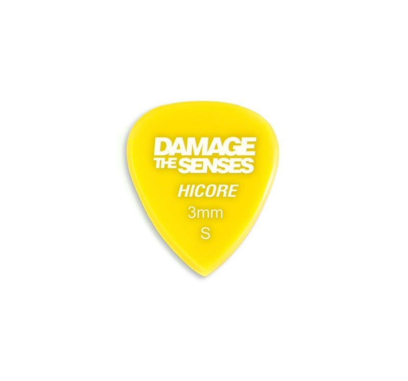 Acrylic Pick - Hi Core 3mm (Yellow) Damage The Senses