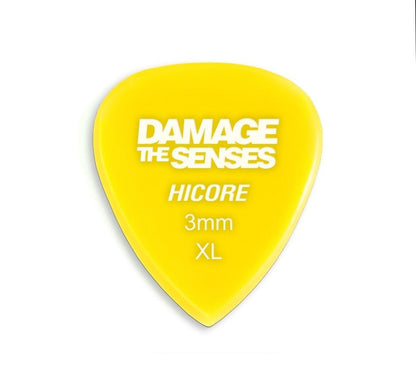 Acrylic Pick - Hi Core 3mm (Yellow) Damage The Senses