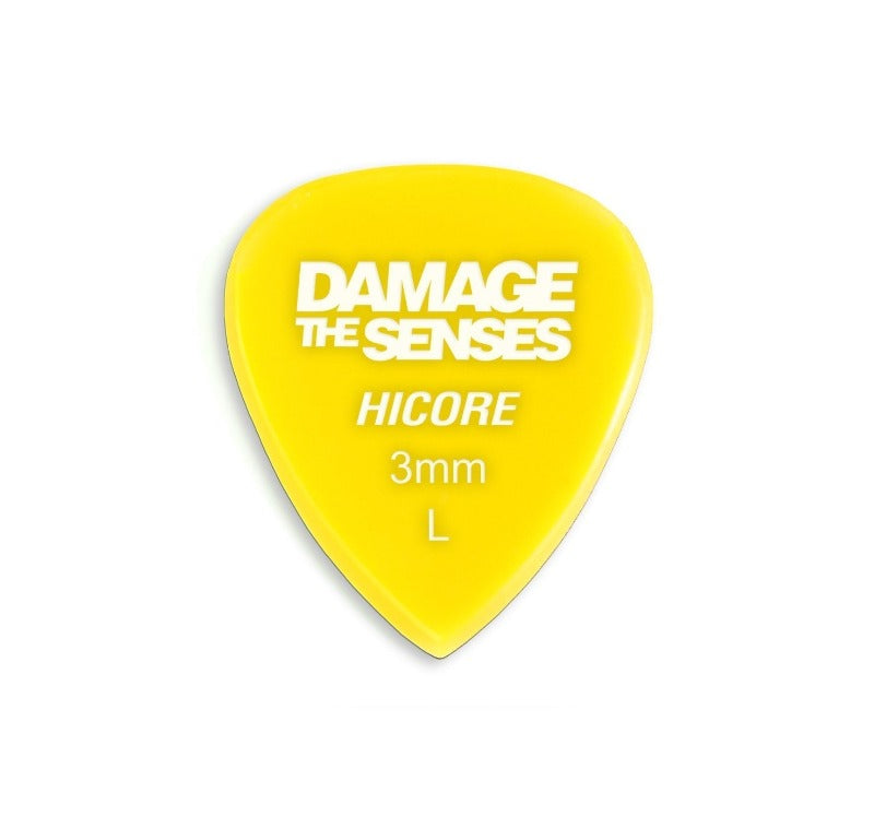 Acrylic Pick - Hi Core 3mm (Yellow) Damage The Senses