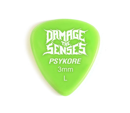 Acrylic Pick - Psykore 3mm (Apple Green) Damage The Senses