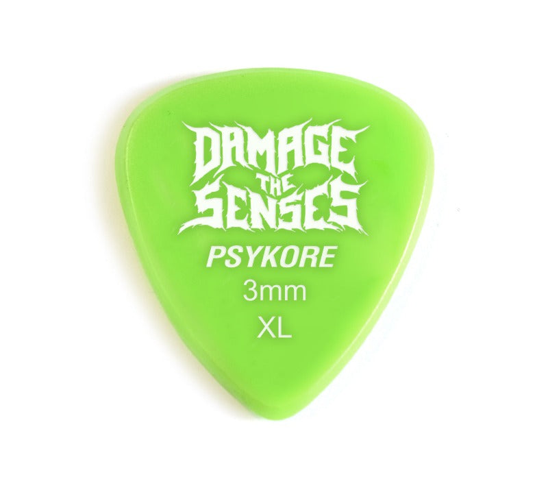 Acrylic Pick - Psykore 3mm (Apple Green) Damage The Senses