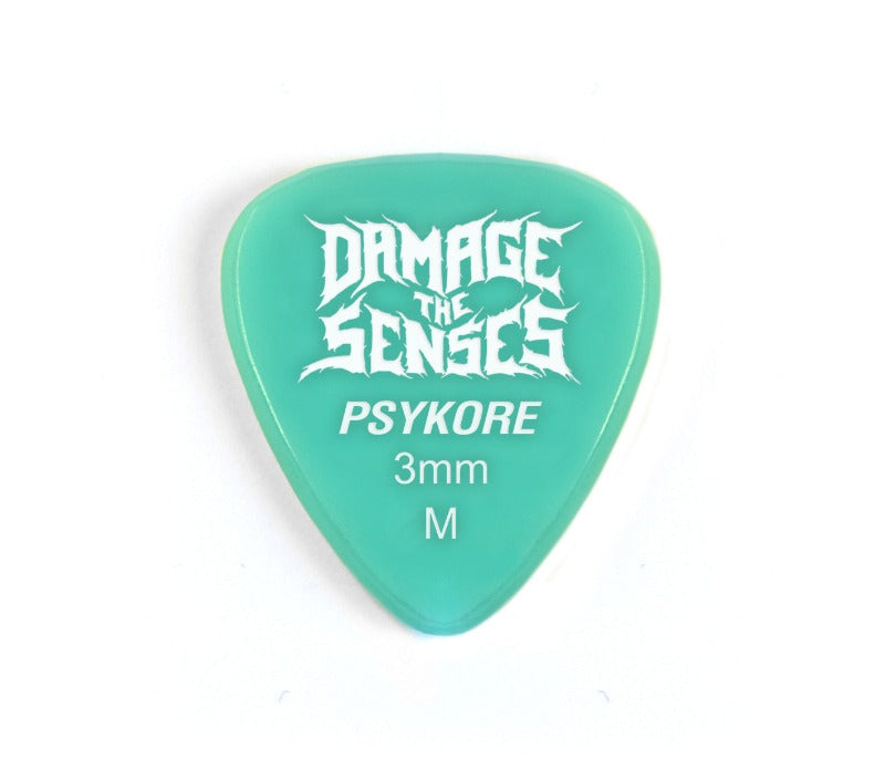 Acrylic Pick - Psykore 3mm (Aqua) Damage The Senses