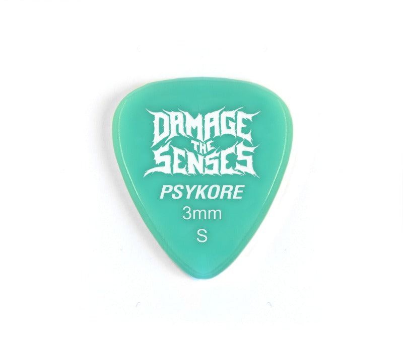 Acrylic Pick - Psykore 3mm (Aqua) Damage The Senses