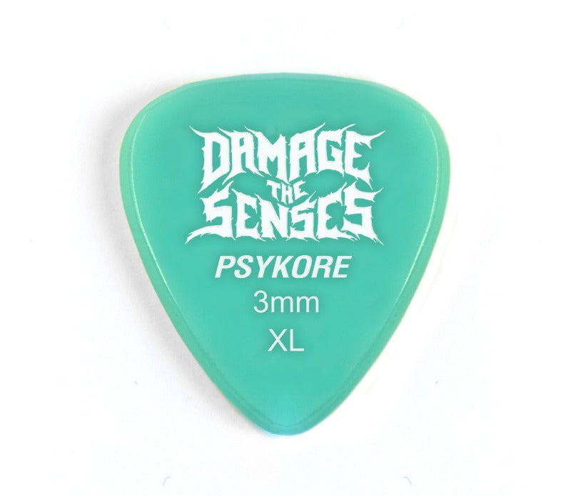 Acrylic Pick - Psykore 3mm (Aqua) Damage The Senses