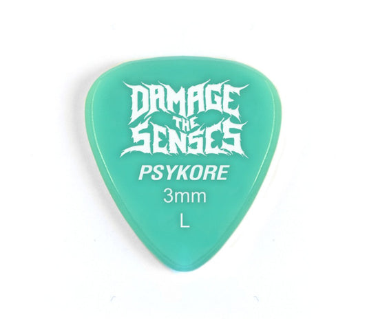 Acrylic Pick - Psykore 3mm (Aqua) Damage The Senses