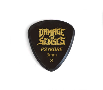 Acrylic Pick - Psykore 3mm (Black) Damage The Senses