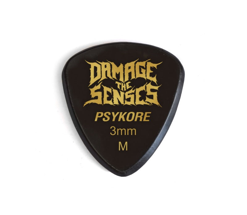 Acrylic Pick - Psykore 3mm (Black) Damage The Senses