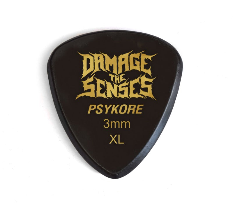 Acrylic Pick - Psykore 3mm (Black) Damage The Senses