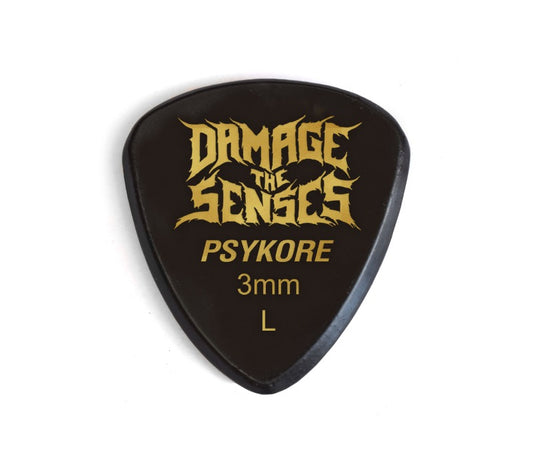 Acrylic Pick - Psykore 3mm (Black) Damage The Senses