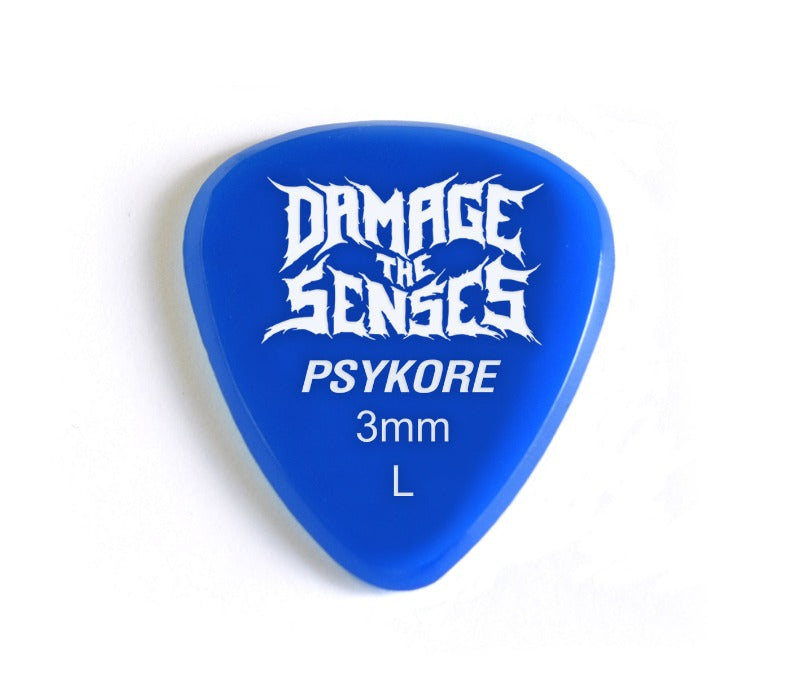 Acrylic Pick - Psykore 3mm (Blue) Damage The Senses