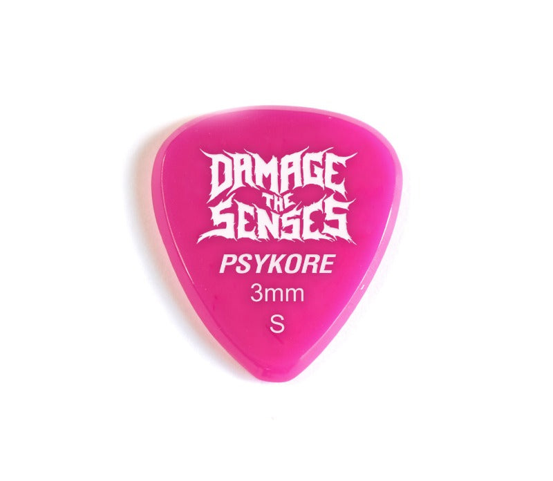 Acrylic Pick - Psykore 3mm (Fuschia) Damage The Senses