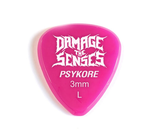 Acrylic Pick - Psykore 3mm (Fuschia) Damage The Senses