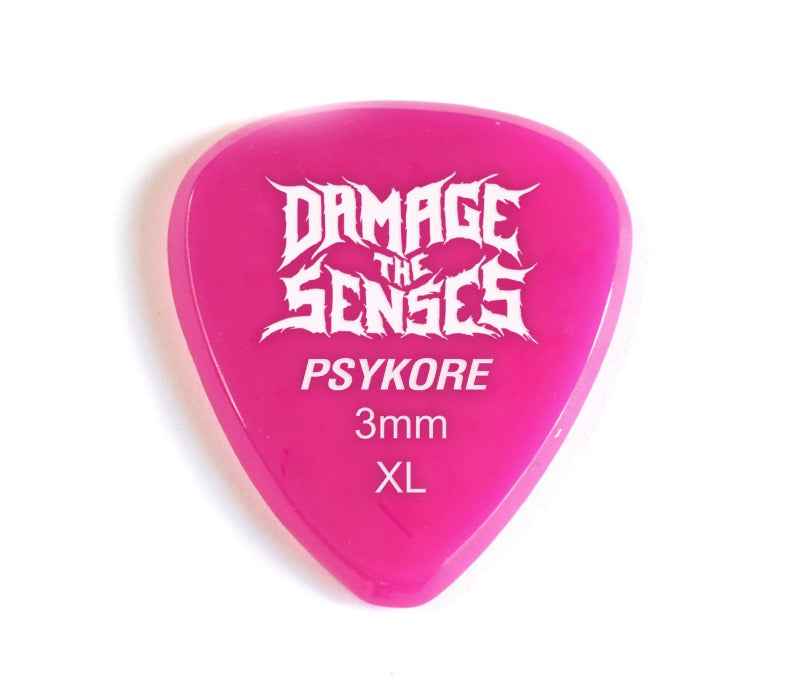 Acrylic Pick - Psykore 3mm (Fuschia) Damage The Senses