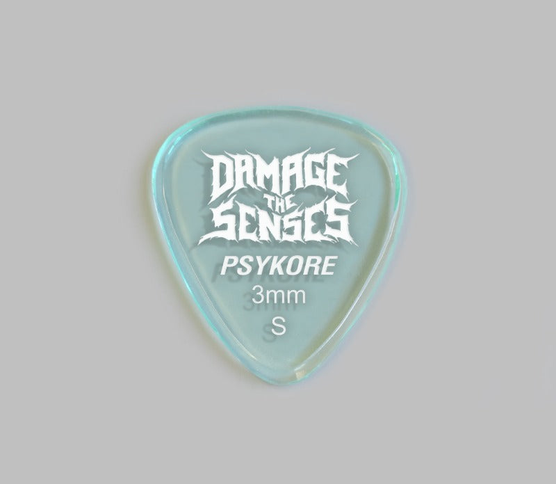 Acrylic Pick - Psykore 3mm (Glass Green) Damage The Senses