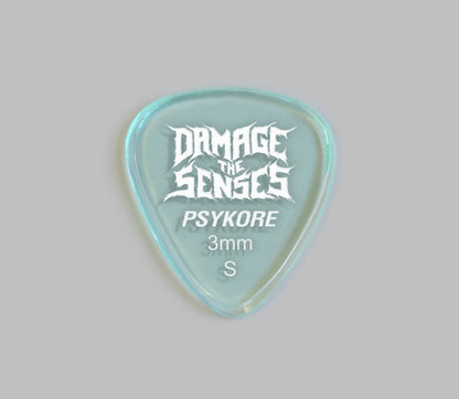 Acrylic Pick - Psykore 3mm (Glass Green) Damage The Senses