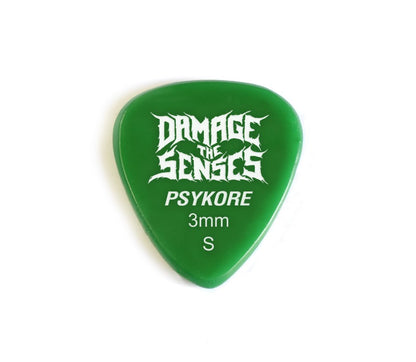 Acrylic Pick - Psykore 3mm (Green) Damage The Senses