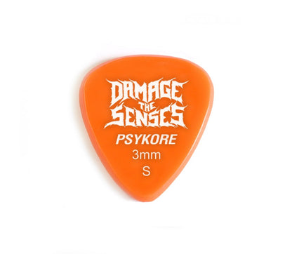 Acrylic Pick - Psykore 3mm (Orange) Damage The Senses