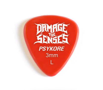 Acrylic Pick - Psykore 3mm (Red) Damage The Senses