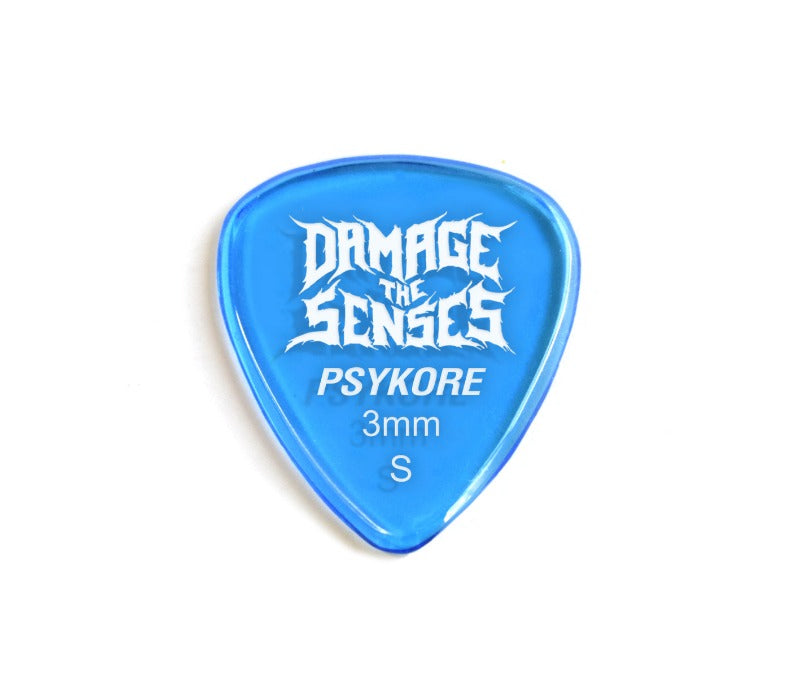 Acrylic Pick - Psykore 3mm (Trans Blue) Damage The Senses