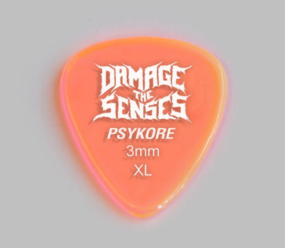 Acrylic Pick - Psykore 3mm (Trans Pink) Damage The Senses