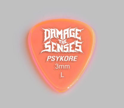 Acrylic Pick - Psykore 3mm (Trans Pink) Damage The Senses