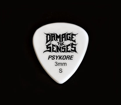 Acrylic Pick - Psykore 3mm (White) Damage The Senses