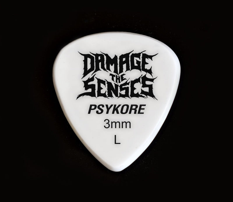 Acrylic Pick - Psykore 3mm (White) Damage The Senses