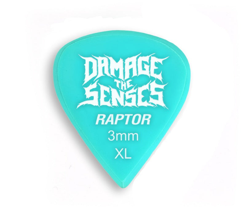 Acrylic Pick - Raptor 3mm (Aqua) Damage The Senses