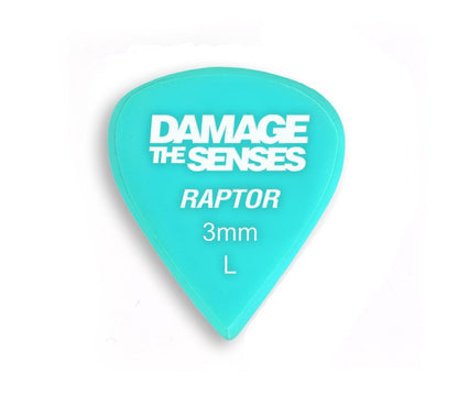 Acrylic Pick - Raptor 3mm (Aqua) Damage The Senses