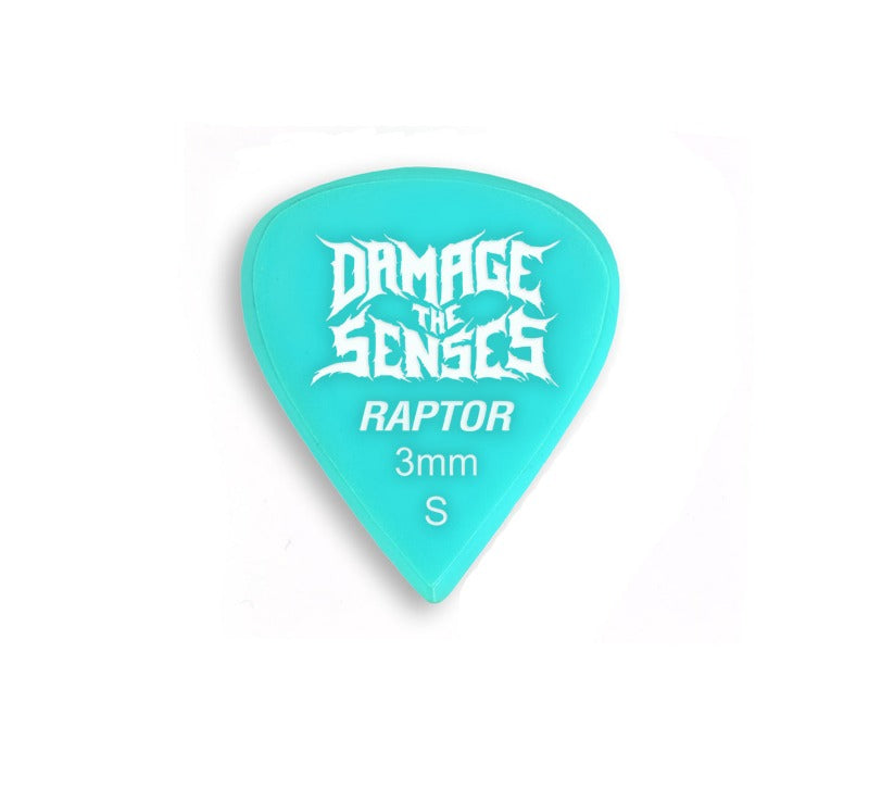 Acrylic Pick - Raptor 3mm (Aqua) Damage The Senses