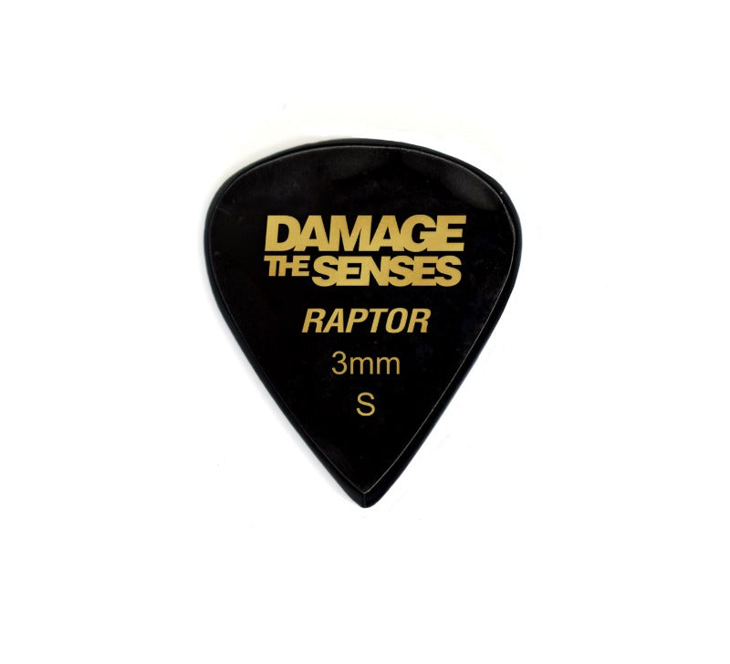 Acrylic Pick - Raptor 3mm (Black) Damage The Senses