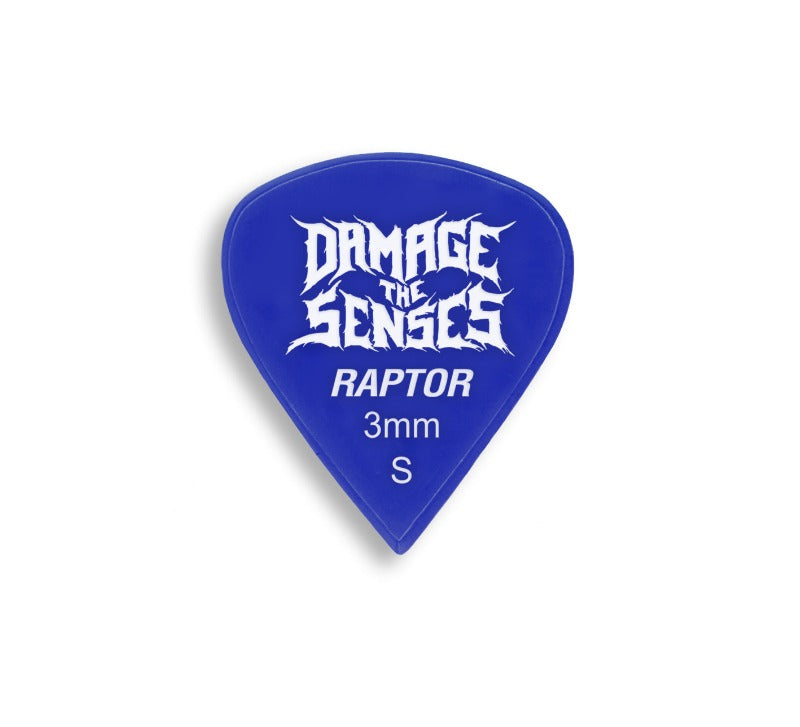 Acrylic Pick - Raptor 3mm (Blue) Damage The Senses