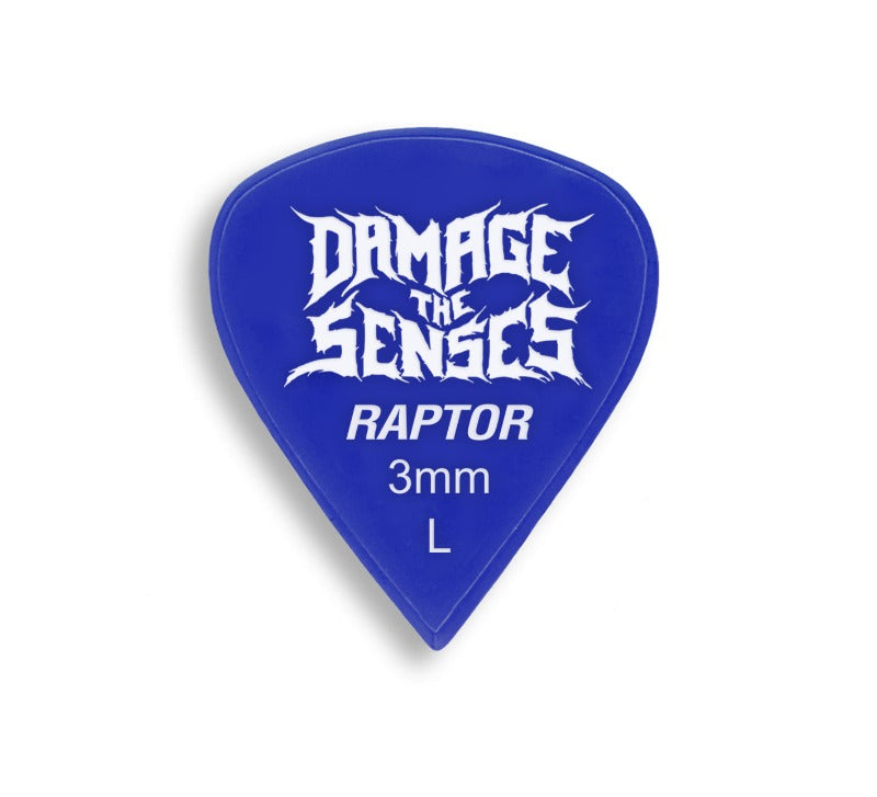 Acrylic Pick - Raptor 3mm (Blue) Damage The Senses