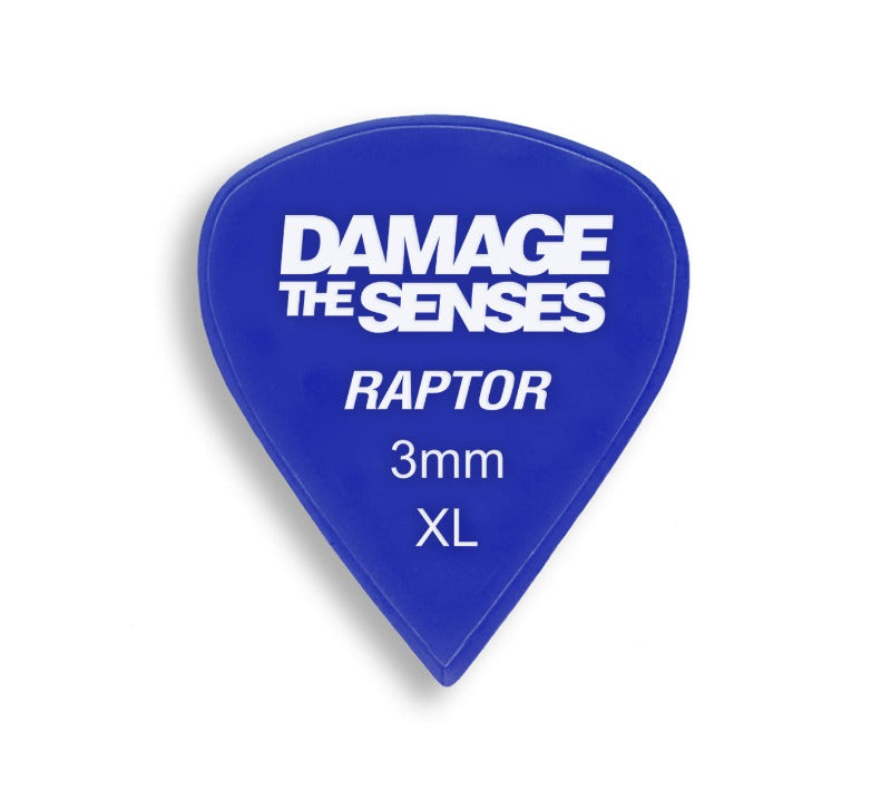 Acrylic Pick - Raptor 3mm (Blue) Damage The Senses