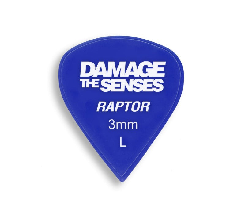 Acrylic Pick - Raptor 3mm (Blue) Damage The Senses