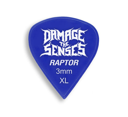 Acrylic Pick - Raptor 3mm (Blue) Damage The Senses