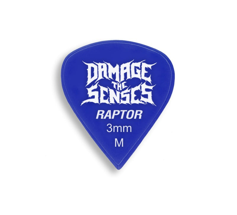 Acrylic Pick - Raptor 3mm (Blue) Damage The Senses