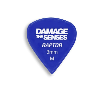 Acrylic Pick - Raptor 3mm (Blue) Damage The Senses