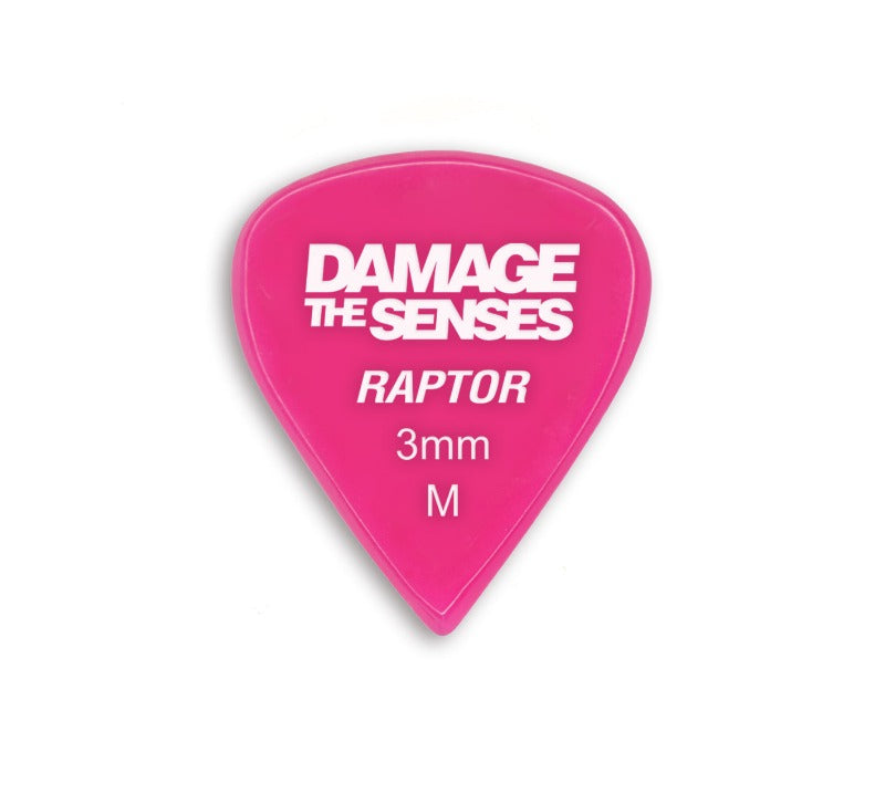 Acrylic Pick - Raptor 3mm (Fuschia) Damage The Senses