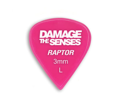 Acrylic Pick - Raptor 3mm (Fuschia) Damage The Senses