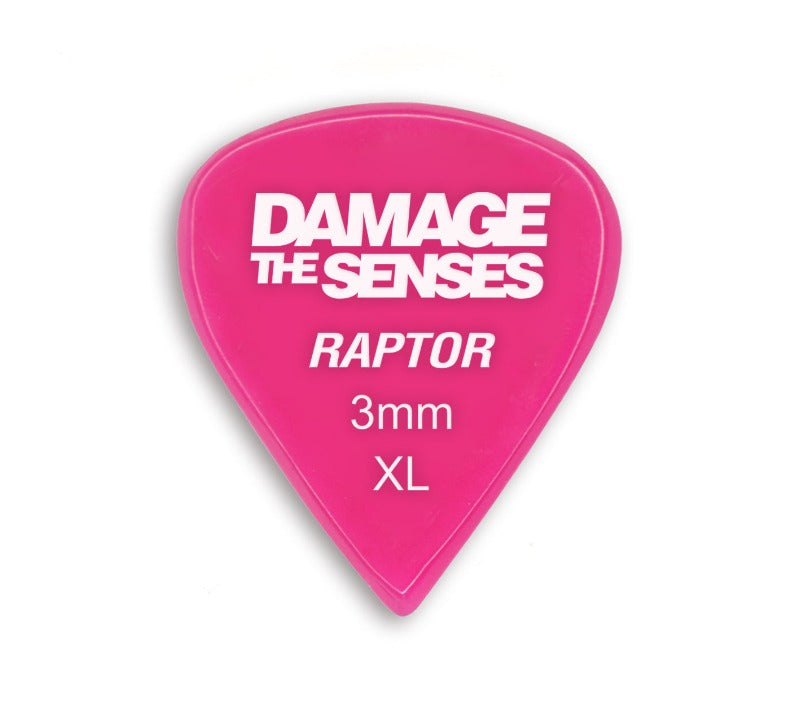 Acrylic Pick - Raptor 3mm (Fuschia) Damage The Senses