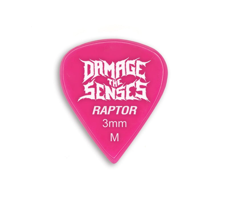 Acrylic Pick - Raptor 3mm (Fuschia) Damage The Senses