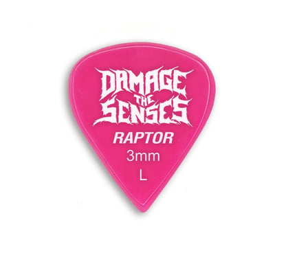 Acrylic Pick - Raptor 3mm (Fuschia) Damage The Senses