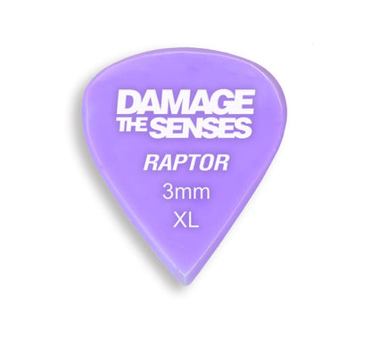 Acrylic Pick - Raptor 3mm (Lavender) Damage The Senses